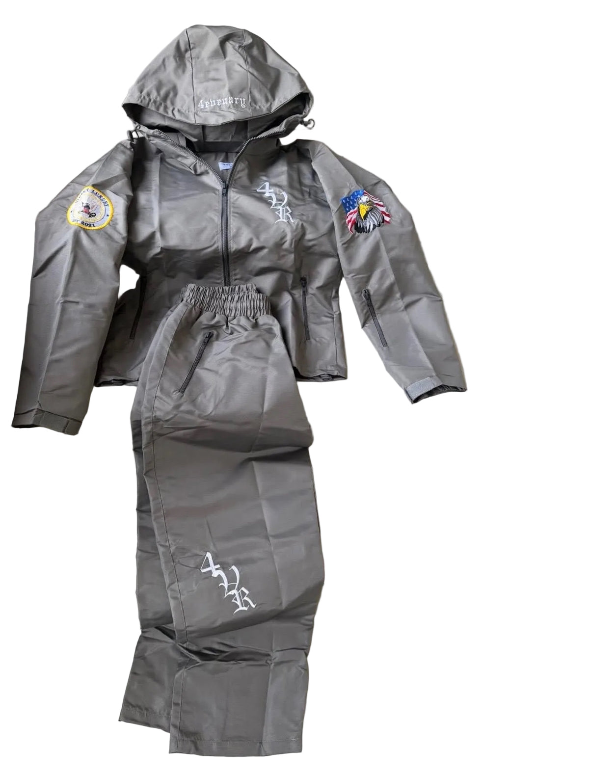 4EVEUARY Nylon Tracksuit Jacket
